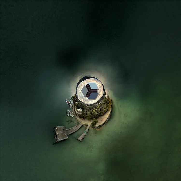 Tiny Planet 360 Grad Visual